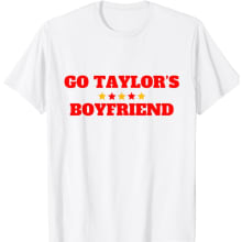 Product image of Go Taylor's Boyfriend Football Fan T-Shirt