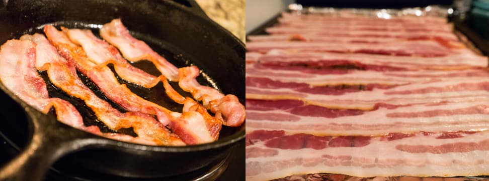 Correct ways to make bacon