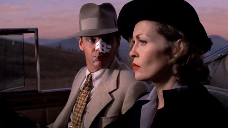 Jack Nicholson and Faye Dunaway in a scene from "Chinatown," one of the best thrillers to stream now.