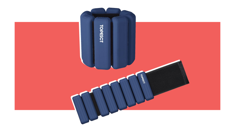 Navy blue Topesct Adjustable Wrist Weights.