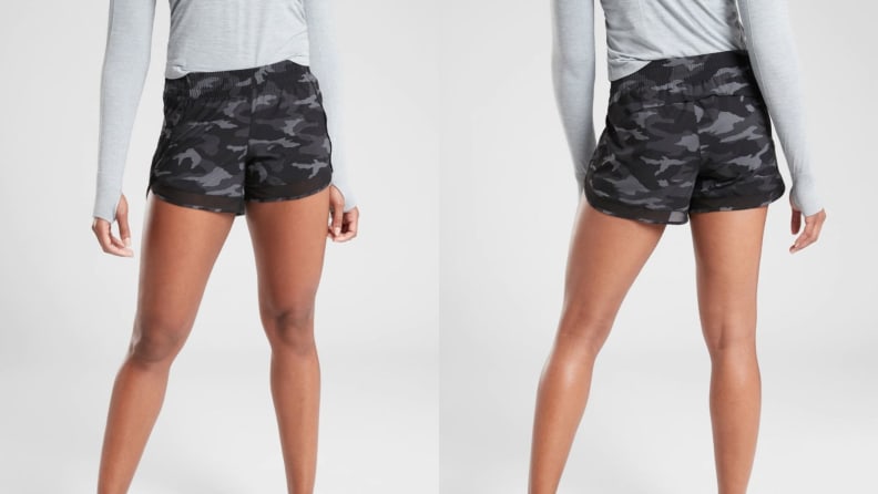 camo running shorts