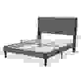 Product image of Allewie Upholstered Wingback Platform Bed