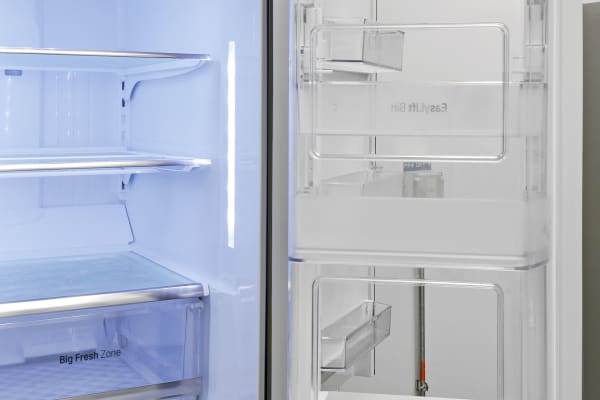 So many shelves and so many doors—you'll want to take the time to figure out what to put where in the LG LPXS30866D that makes the most sense for your food storage needs.