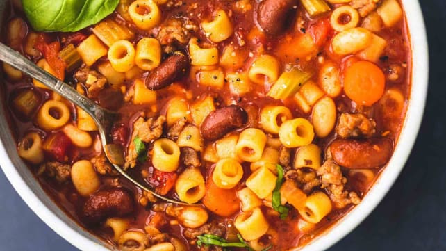 Instant Pot Pasta e Fagioli Soup