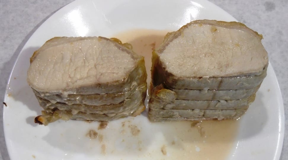 Electrolux EI30EW48TS pork roast from upper oven in convection bake mode