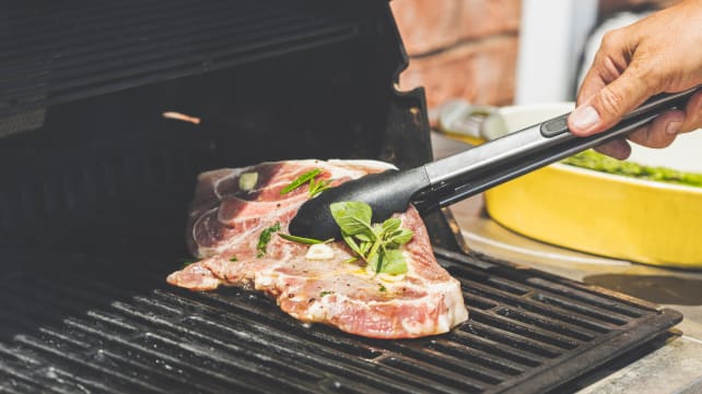 Cooking-meat-on-grill