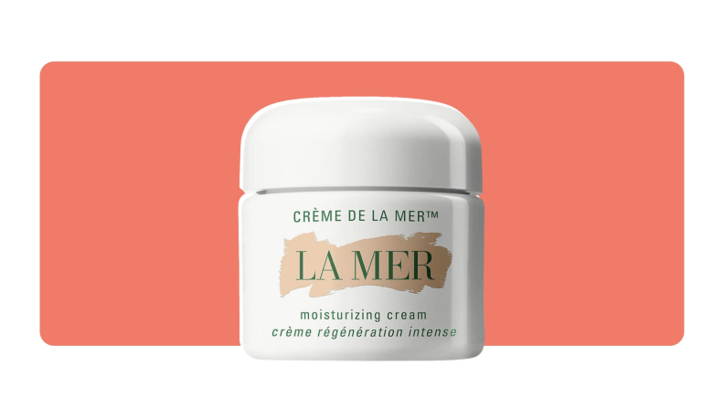 A small tub of La Mer moisturizing cream.