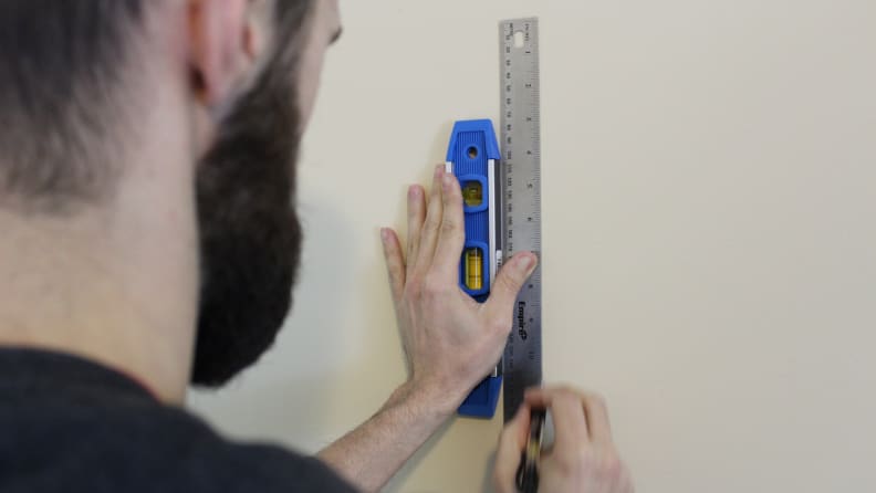 There are a few extra steps required when hanging the first strip.