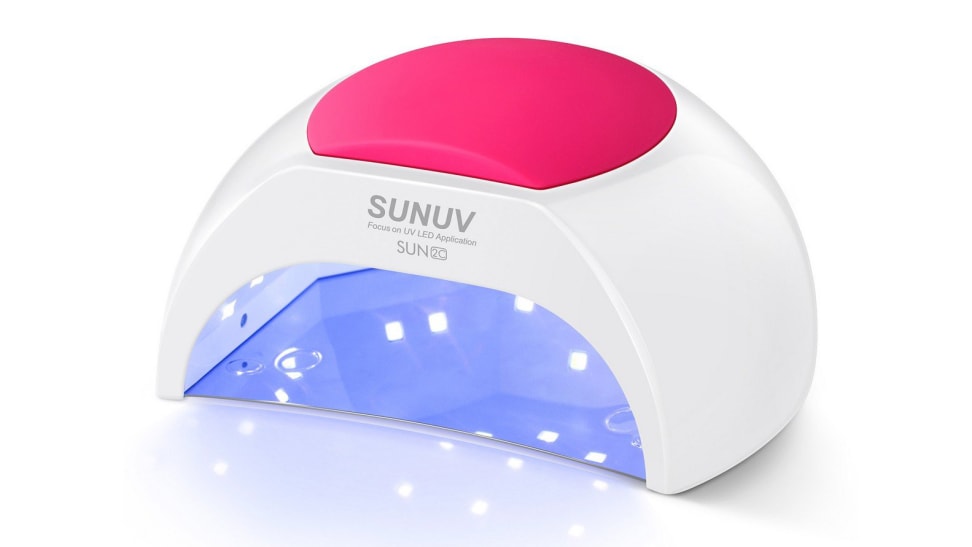 SunUV LED/UV nail lamp on white background