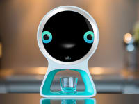 Pillo has two adorable blue eyes and dispenses your pills into a little glass.