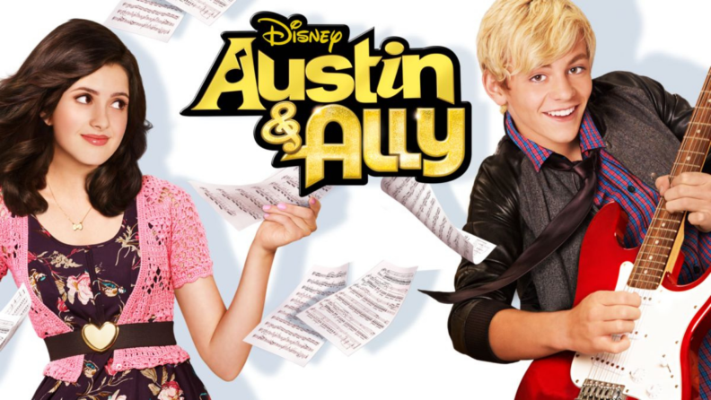 The principal cast of Austin and Ally on Disney Channel.