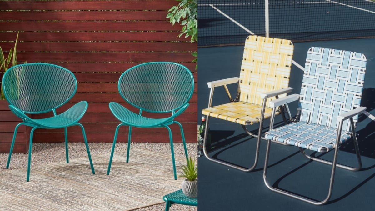 11 Retro Metal Lawn Chairs That Are, Antique Outdoor Metal Chairs