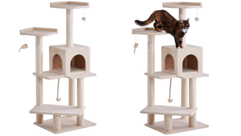 Two large cat trees