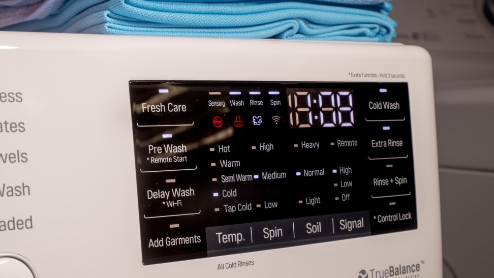 LG WM3500CW Options