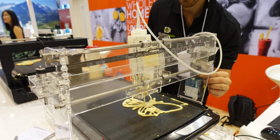 The PancakeBot 3D printer makes pancakes based on designs you sketch