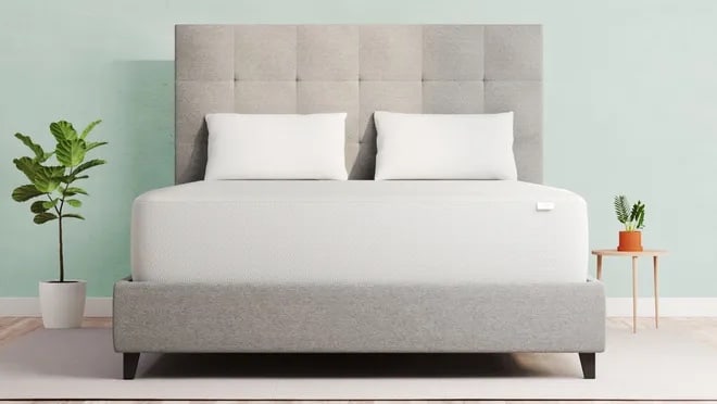 Vaya Sleep mattress setup in bedroom.