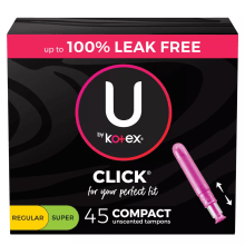 Product image of U by Kotex Click Tampons 45-Pack