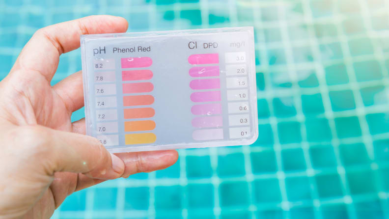 There should be between 1 to 3 ppm of chlorine, or 1 and 3 milligrams per liter.