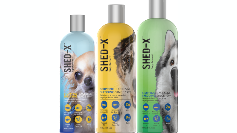 This nutritional supplement supports healthy skin and fur.